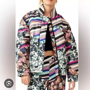 FP Movement Bunny Slopes Floral Ski Puffer Coat XL